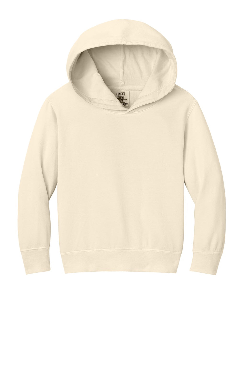 Comfort Colors 1467Y Youth Hooded Sweatshirt Hoodie Ivory Flat Front