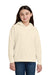 Comfort Colors 1467Y Youth Hooded Sweatshirt Hoodie Ivory Model Front