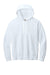Comfort Colors 1467 Mens Garment Dyed Fleece Hooded Sweatshirt Hoodie White Flat Front