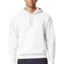 Comfort Colors Mens Garment Dyed Fleece Hooded Sweatshirt Hoodie - White - NEW