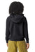 Comfort Colors 1467 Mens Garment Dyed Fleece Hooded Sweatshirt Hoodie Black Model Back