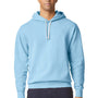 Comfort Colors Mens Garment Dyed Fleece Hooded Sweatshirt Hoodie - Hydrangea Blue - NEW