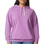 Comfort Colors Mens Garment Dyed Fleece Hooded Sweatshirt Hoodie - Neon Violet Purple - NEW