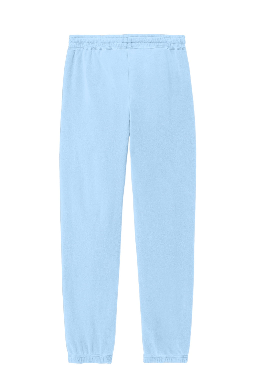 Comfort Colors 1469 Mens Garment Dyed Fleece Sweatpants w/ Pockets Hydrangea Blue Flat Back