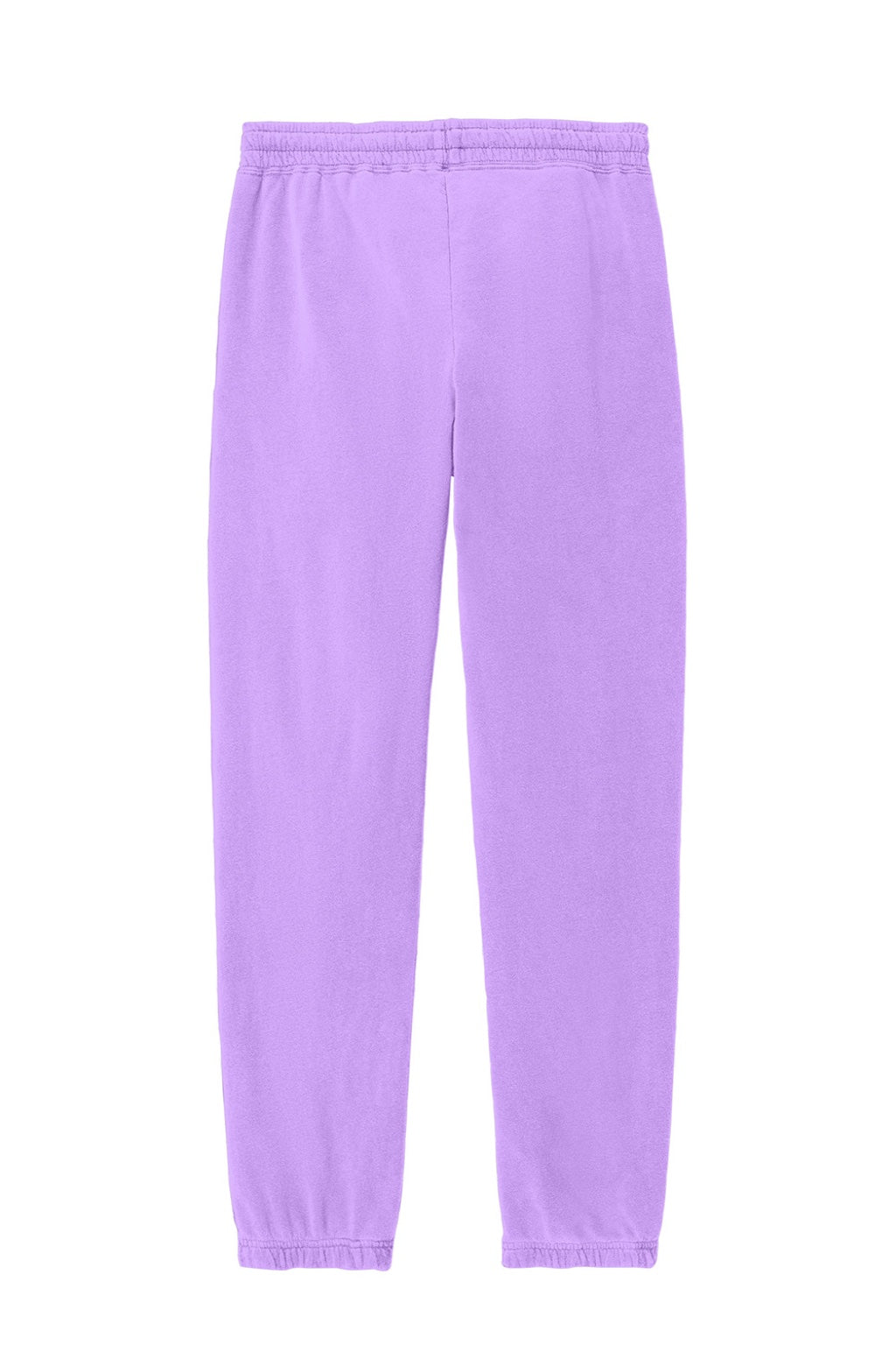 Comfort Colors 1469 Mens Garment Dyed Fleece Sweatpants w/ Pockets Neon Violet Purple Flat Back