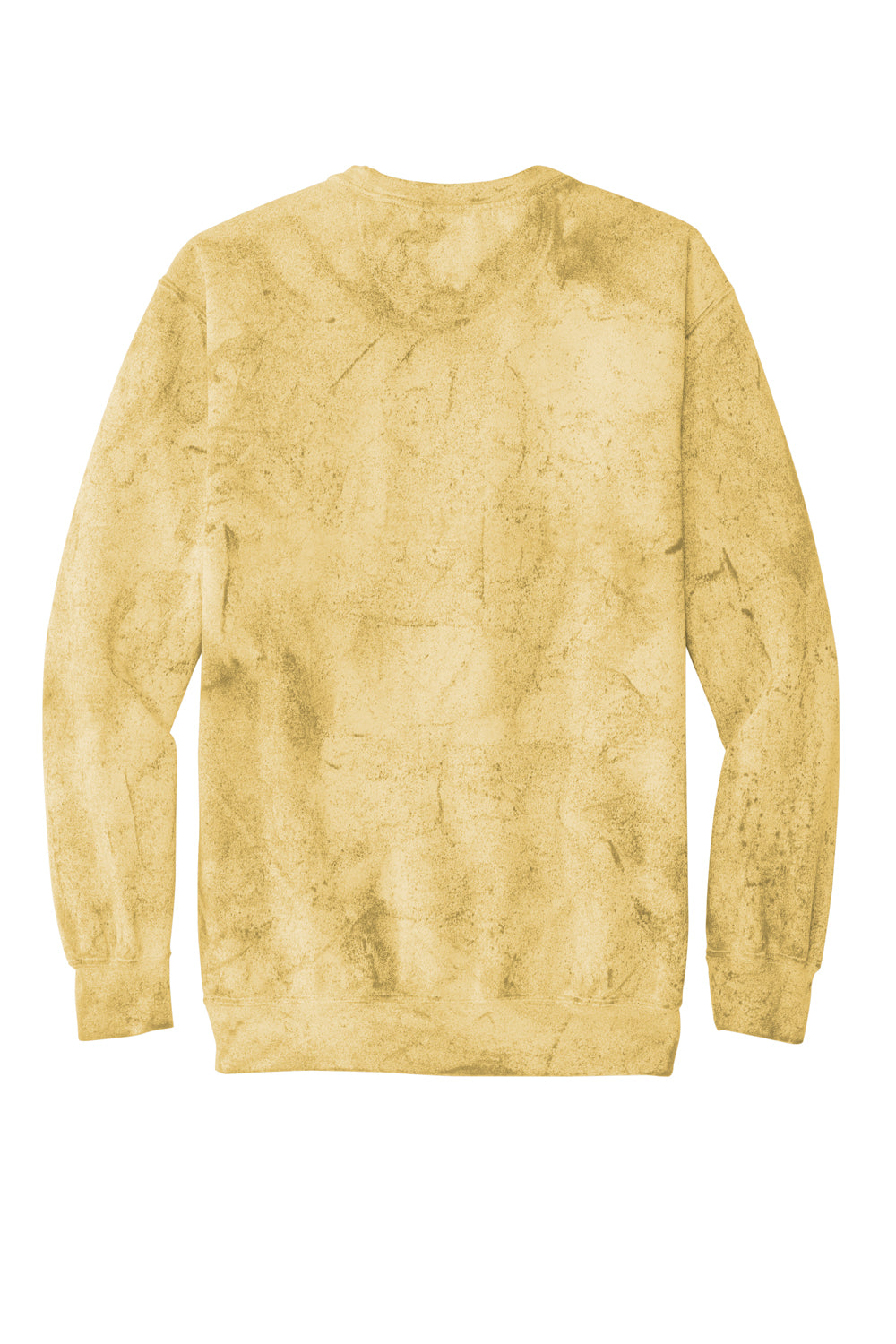 Comfort Colors 1545 Mens Color Blast Crewneck Sweatshirt Citrine Yellow Flat Back