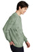 Comfort Colors 1545 Mens Color Blast Crewneck Sweatshirt Fern Green Model Side