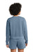 Comfort Colors 1566L Womens Crewneck Sweatshirt Blue Jean Model Back