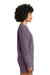 Comfort Colors 1566L Womens Crewneck Sweatshirt Dusk Purple Model Side