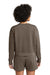 Comfort Colors 1566L Womens Crewneck Sweatshirt Espresso Brown Model Back