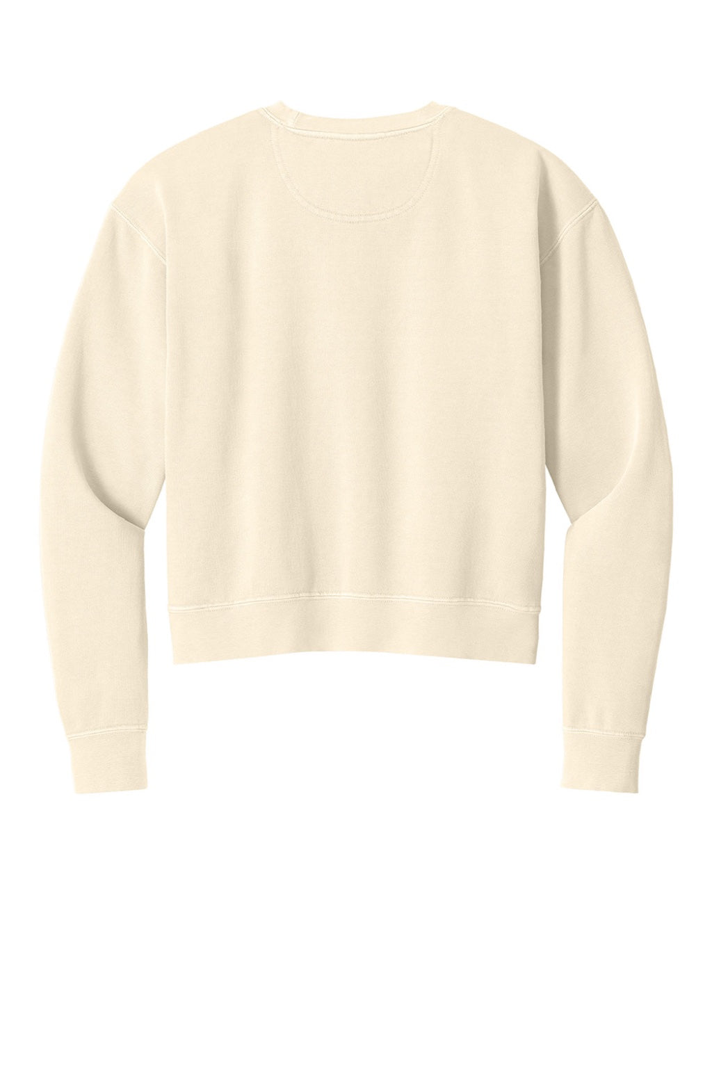 Comfort Colors 1566L Womens Crewneck Sweatshirt Ivory Flat Back