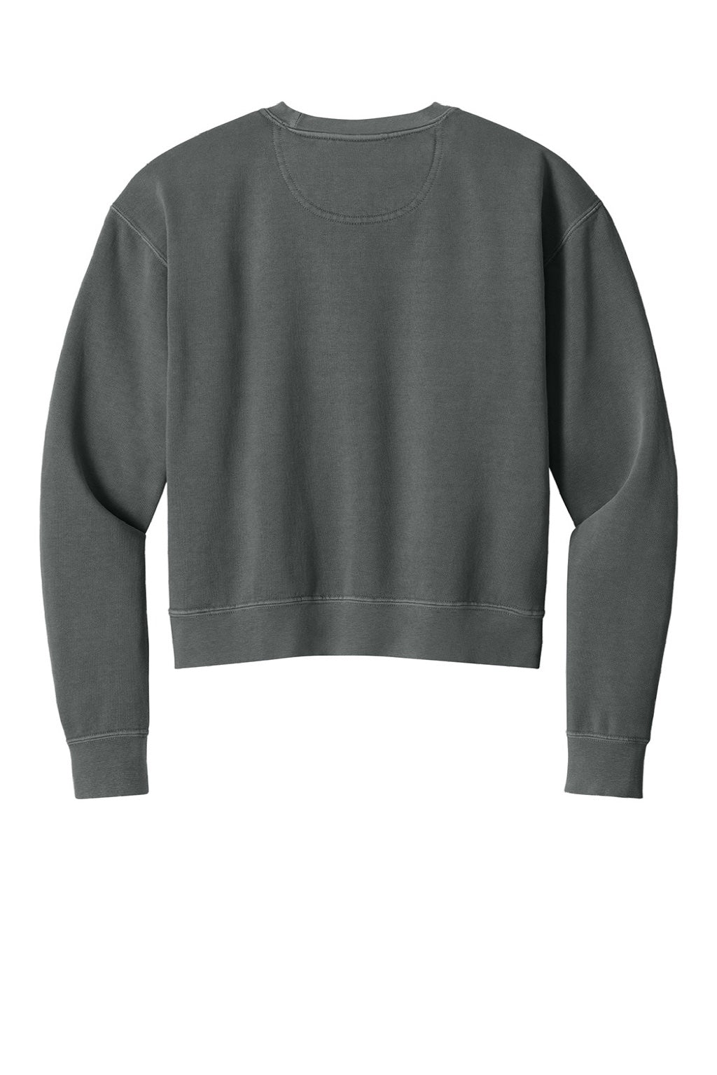 Comfort Colors 1566L Womens Crewneck Sweatshirt Pepper Grey Flat Back