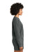 Comfort Colors 1566L Womens Crewneck Sweatshirt Pepper Grey Model Side