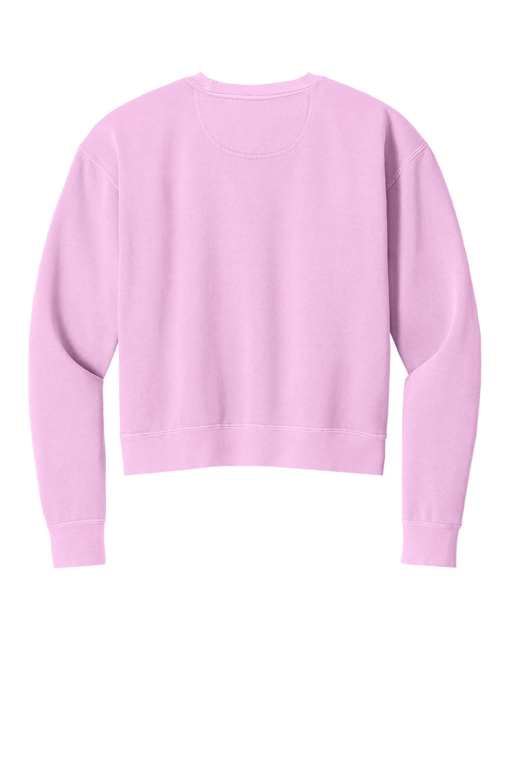 Comfort Colors 1566L Womens Crewneck Sweatshirt Rose Quartz Pink Flat Back