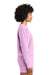 Comfort Colors 1566L Womens Crewneck Sweatshirt Rose Quartz Pink Model Side
