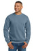 Comfort Colors 1566 Mens Crewneck Sweatshirt Blue Jean Model Front