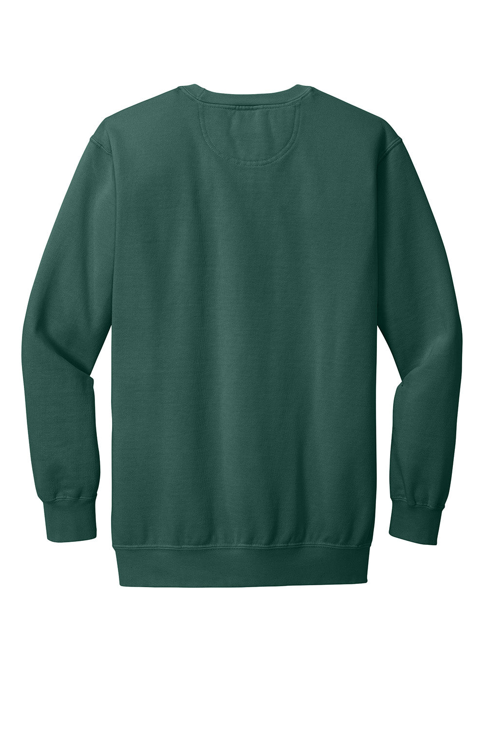 Comfort Colors 1566 Mens Crewneck Sweatshirt Blue Spruce Flat Back