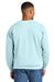 Comfort Colors 1566 Mens Crewneck Sweatshirt Chambray Blue Model Back