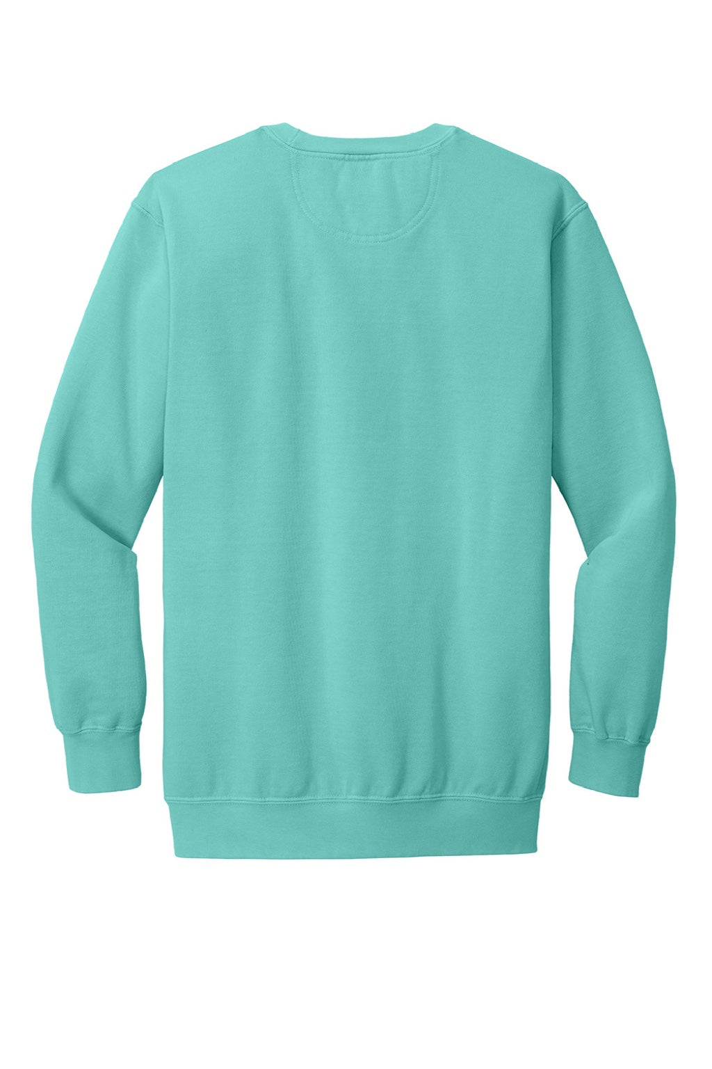 Comfort Colors 1566 Mens Crewneck Sweatshirt Chalky Mint Green Flat Back