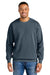 Comfort Colors 1566 Mens Crewneck Sweatshirt Denim Blue Model Front