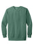 Comfort Colors 1566 Mens Crewneck Sweatshirt Light Green Flat Front