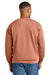 Comfort Colors 1566 Mens Crewneck Sweatshirt Terracotta Model Back