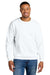 Comfort Colors 1566 Mens Crewneck Sweatshirt White Model Front
