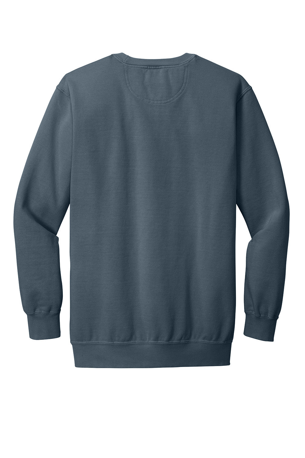 Comfort Colors 1566 Mens Crewneck Sweatshirt Denim Blue Flat Back