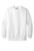 Comfort Colors 1566 Mens Crewneck Sweatshirt White Flat Front