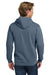 Comfort Colors 1567 Mens Hooded Sweatshirt Hoodie w/ Pouch Pocket Blue Jean Model Back