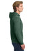 Comfort Colors 1567 Mens Hooded Sweatshirt Hoodie w/ Pouch Pocket Blue Spruce Model Side
