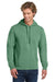 Comfort Colors 1567 Mens Hooded Sweatshirt Hoodie w/ Pouch Pocket Light Green Model Front