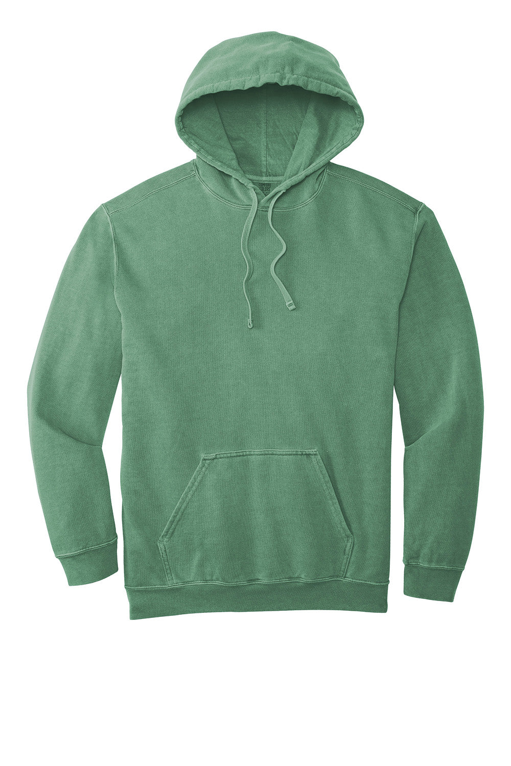 Comfort Colors 1567 Mens Hooded Sweatshirt Hoodie w/ Pouch Pocket Light Green Flat Front