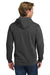 Comfort Colors 1567 Mens Hooded Sweatshirt Hoodie w/ Pouch Pocket Pepper Grey Model Back
