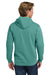 Comfort Colors 1567 Mens Hooded Sweatshirt Hoodie w/ Pouch Pocket Seafoam Green Model Back