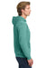 Comfort Colors 1567 Mens Hooded Sweatshirt Hoodie w/ Pouch Pocket Seafoam Green Model Side