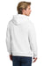 Comfort Colors 1567 Mens Hooded Sweatshirt Hoodie w/ Pouch Pocket White Model Back