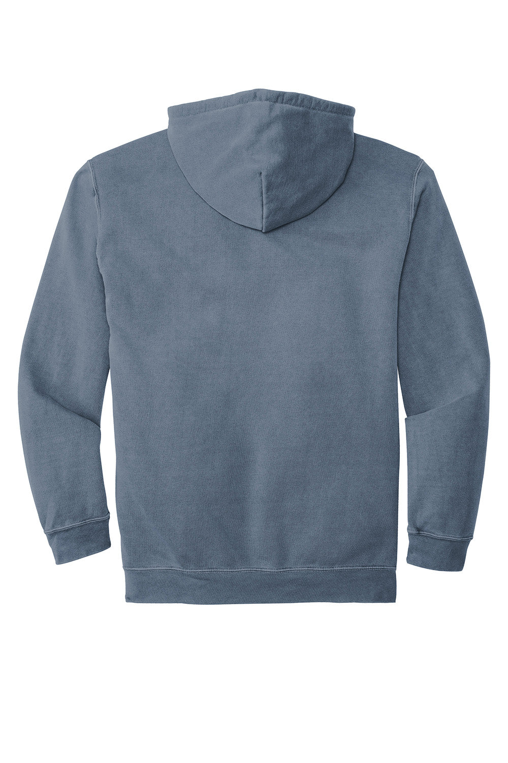 Comfort Colors 1567 Mens Hooded Sweatshirt Hoodie w/ Pouch Pocket Blue Jean Flat Back