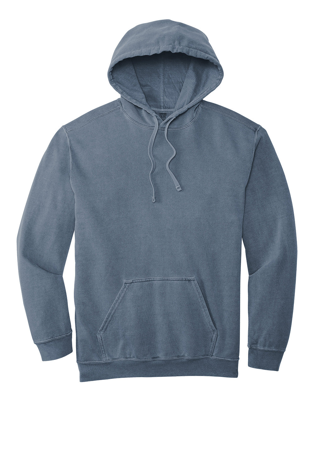 Comfort Colors 1567 Mens Hooded Sweatshirt Hoodie w/ Pouch Pocket Blue Jean Flat Front