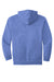 Comfort Colors 1567 Mens Hooded Sweatshirt Hoodie w/ Pouch Pocket Flo Blue Flat Back