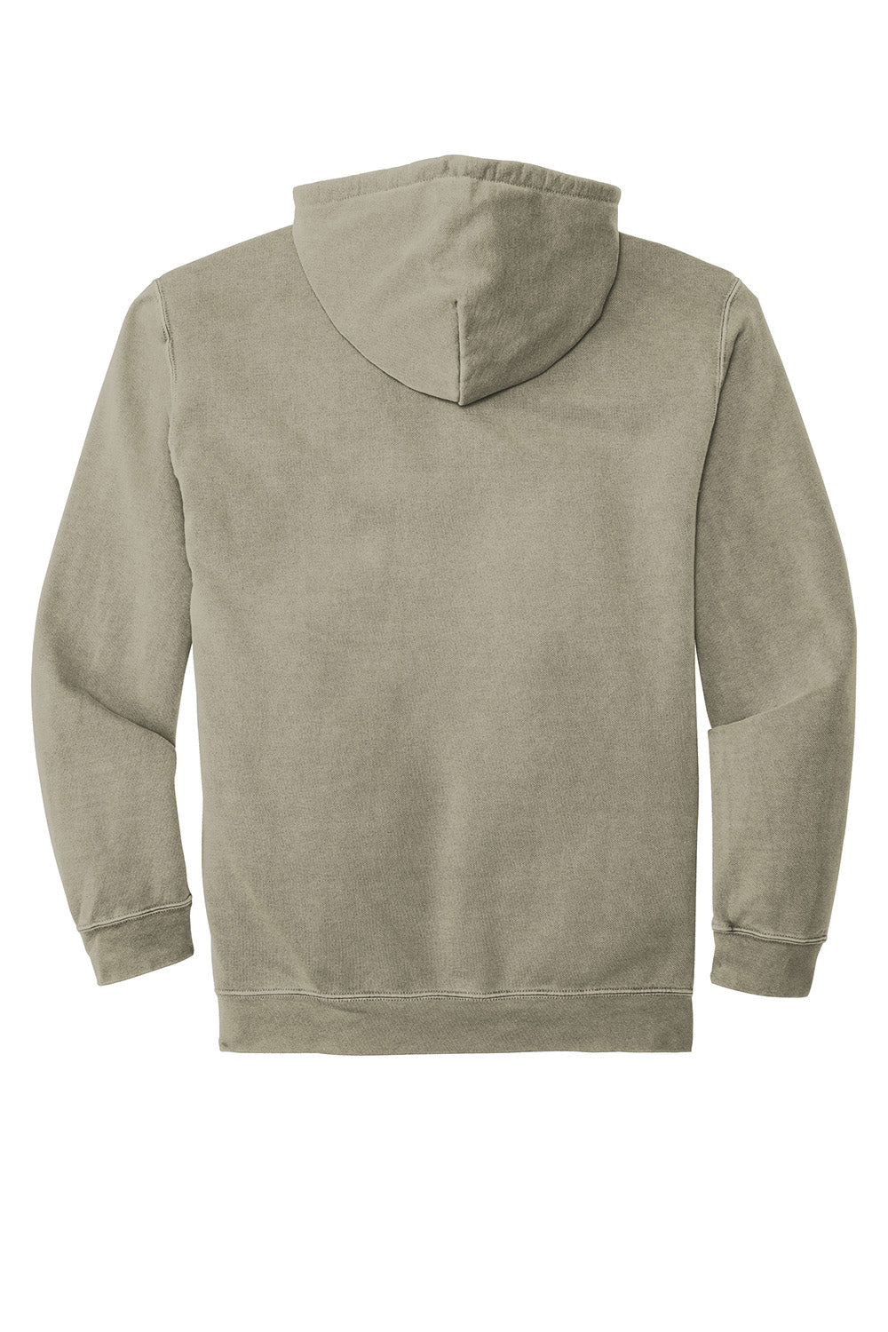 Comfort Colors 1567 Mens Hooded Sweatshirt Hoodie w/ Pouch Pocket Grey Flat Back