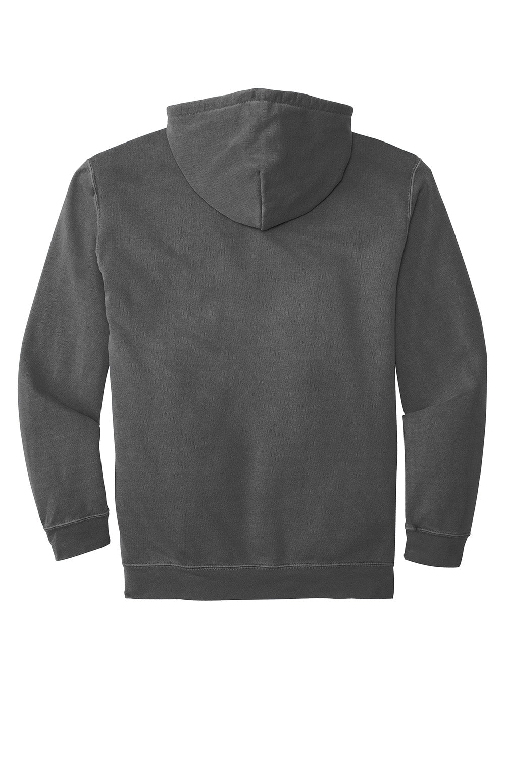 Comfort Colors 1567 Mens Hooded Sweatshirt Hoodie w/ Pouch Pocket Pepper Grey Flat Back