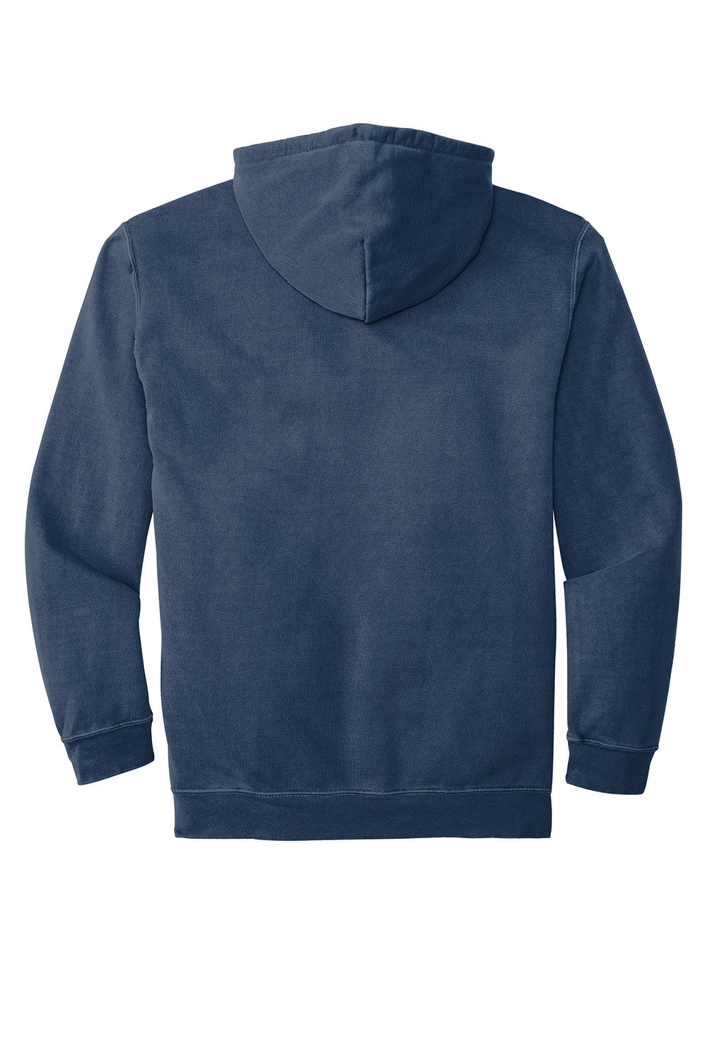 Comfort Colors 1567 Mens Hooded Sweatshirt Hoodie w/ Pouch Pocket True Navy Blue Flat Back