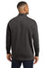 Comfort Colors 1580 Mens 1/4 Zip Sweatshirt Pepper Grey Model Back