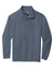 Comfort Colors 1580 Mens 1/4 Zip Sweatshirt Blue Jean Flat Front