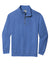 Comfort Colors 1580 Mens 1/4 Zip Sweatshirt Flo Blue Flat Front