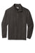 Comfort Colors 1580 Mens 1/4 Zip Sweatshirt Pepper Grey Flat Front
