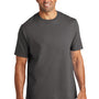 Volunteer Knitwear Mens USA Made All American Short Sleeve Crewneck T-Shirt - Steel Grey