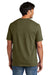 Volunteer Knitwear VL100 Mens USA Made All American Short Sleeve Crewneck T-Shirt Olive Drab Green Model Back