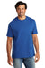Volunteer Knitwear VL100 Mens USA Made All American Short Sleeve Crewneck T-Shirt True Royal Blue Model Front